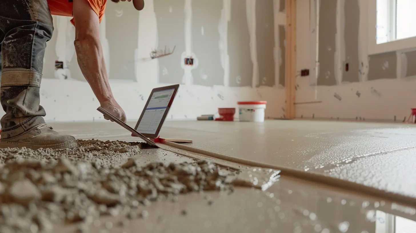 Estricharbeiten digital geplant mit Hawepro