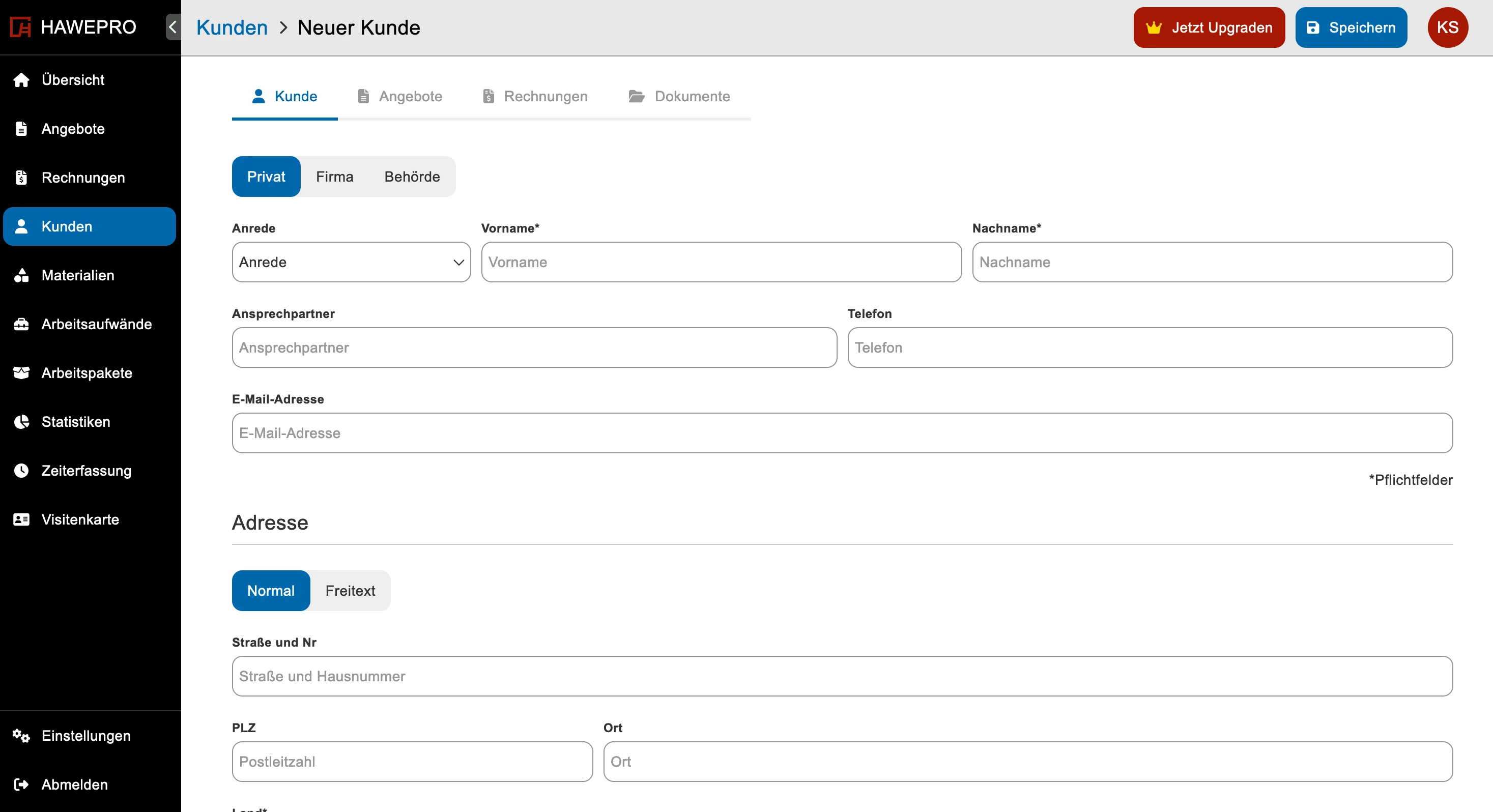 Optimierter Kundenstamm mit vielen Optionen